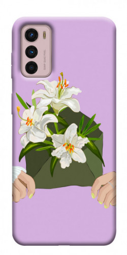 Чехол itsPrint Flower message для Motorola Moto G42