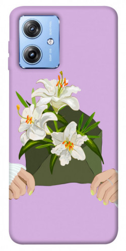 Чехол itsPrint Flower message для Motorola Moto G84