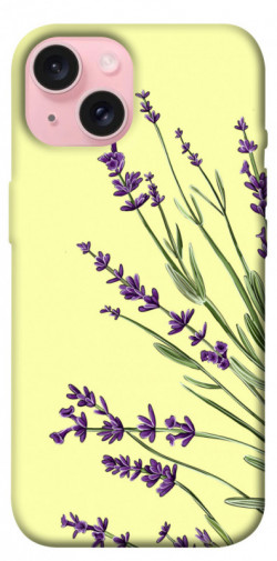 Чехол itsPrint Lavender art для Apple iPhone 15 (6.1")