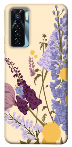 Чехол itsPrint Flowers art для TECNO Camon 17 Pro