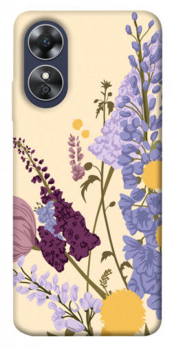 Чохол itsPrint Flowers art для Oppo A17