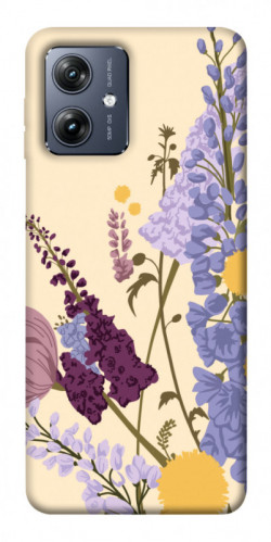 Чохол itsPrint Flowers art для Motorola Moto G54