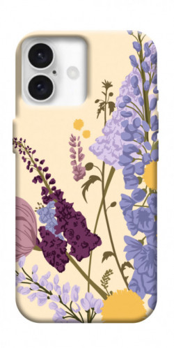 Чохол itsPrint Flowers art для Apple iPhone 16 (6.1")