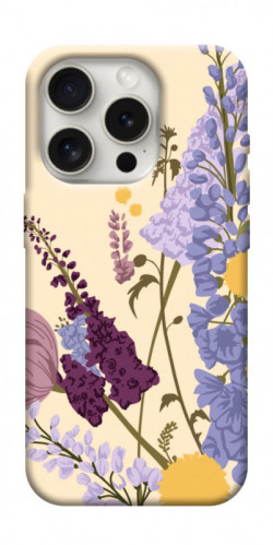 Чехол itsPrint Flowers art для Apple iPhone 16 Pro (6.3")