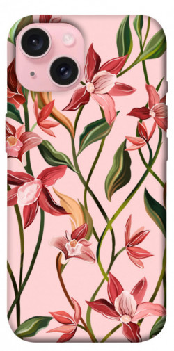 Чехол itsPrint Floral motifs для Apple iPhone 15 (6.1")