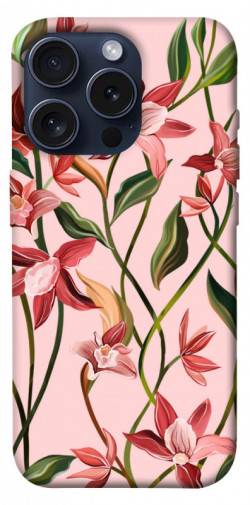 Чохол itsPrint Floral motifs для Apple iPhone 15 Pro (6.1")