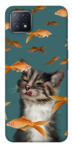 Чехол itsPrint Cat with fish для Oppo A73