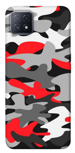 Чехол itsPrint Красно-серый камуфляж для Oppo A73