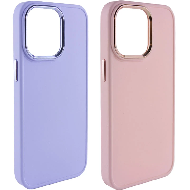 TPU чехол Bonbon Metal Style для Apple iPhone 14 Pro Max (6.7"), Силикон, купить оптом с доставкой