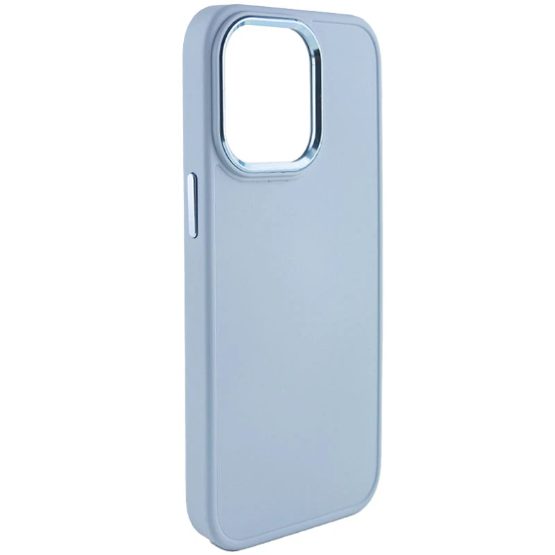 TPU чехол Bonbon Metal Style для Apple iPhone 14 Pro Max (6.7"), Голубой / Mist blue, Силикон, купить оптом с доставкой