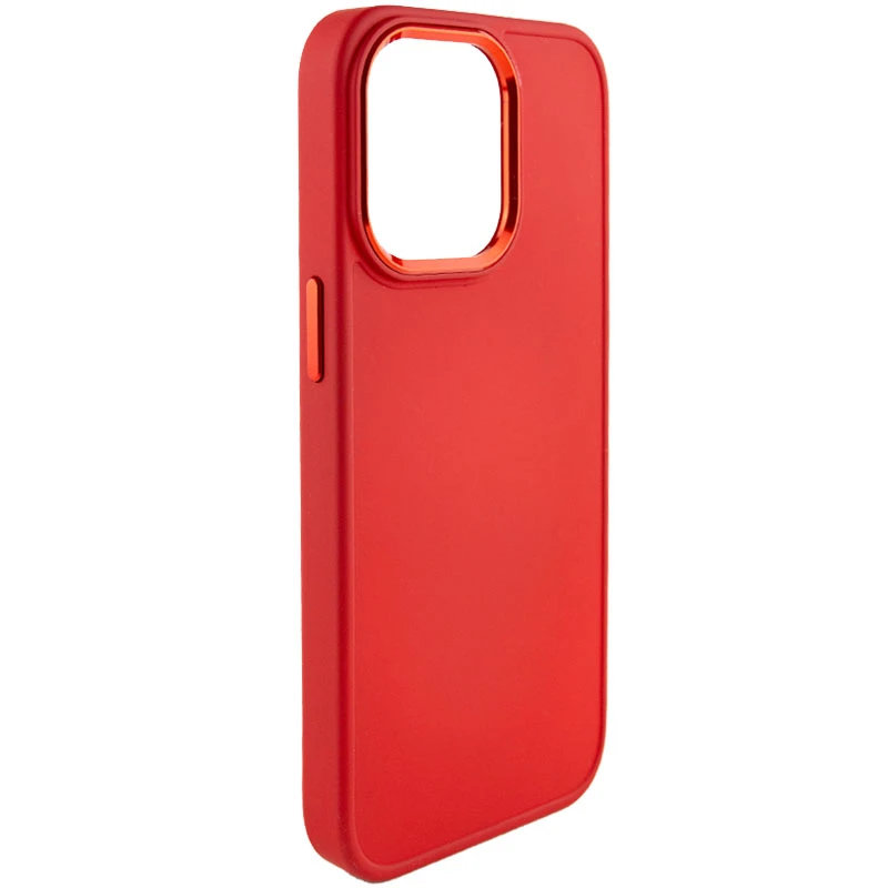 TPU чехол Bonbon Metal Style для Apple iPhone 14 Pro Max (6.7"), Красный / Red, Силикон, купить оптом с доставкой