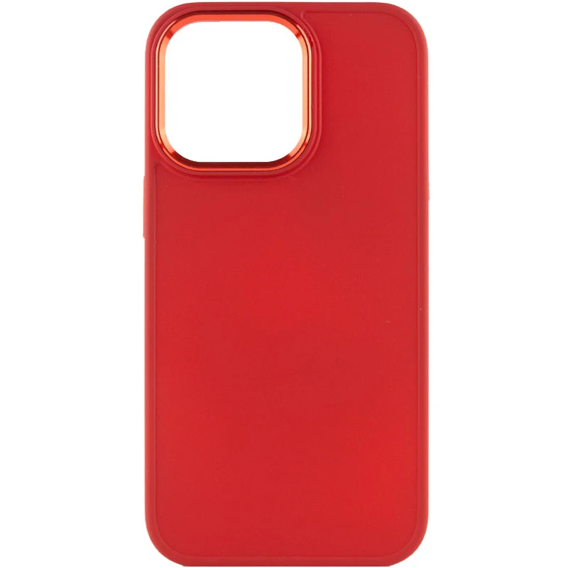 TPU чехол Bonbon Metal Style для Apple iPhone 14 Pro Max (6.7"), Красный / Red 1, Силикон, купить оптом с доставкой
