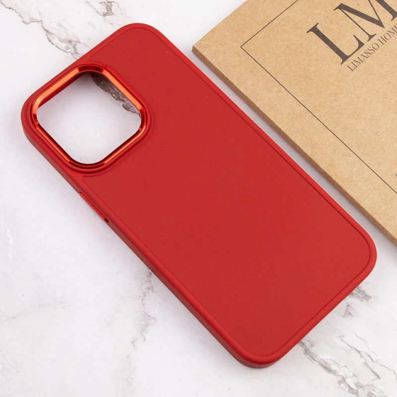 TPU чехол Bonbon Metal Style для Apple iPhone 14 Pro Max (6.7"), Красный / Red 3, Силикон, купить оптом с доставкой