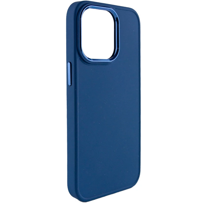TPU чехол Bonbon Metal Style для Apple iPhone 14 Pro Max (6.7"), Синий / Cosmos blue, Силикон, купить оптом с доставкой