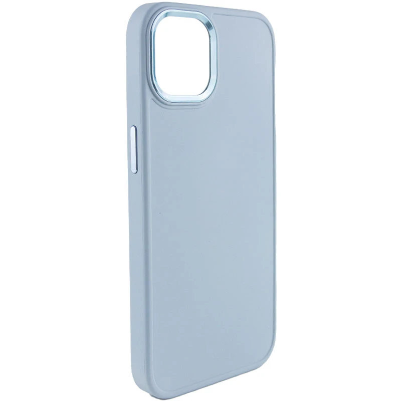 TPU чехол Bonbon Metal Style для Apple iPhone 14 (6.1"), Голубой / Mist blue, Силикон, купить оптом с доставкой