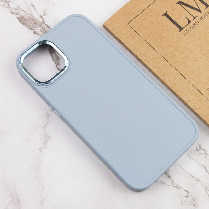 TPU чехол Bonbon Metal Style для Apple iPhone 14 (6.1"), Голубой / Mist blue 4, Силикон, купить оптом с доставкой