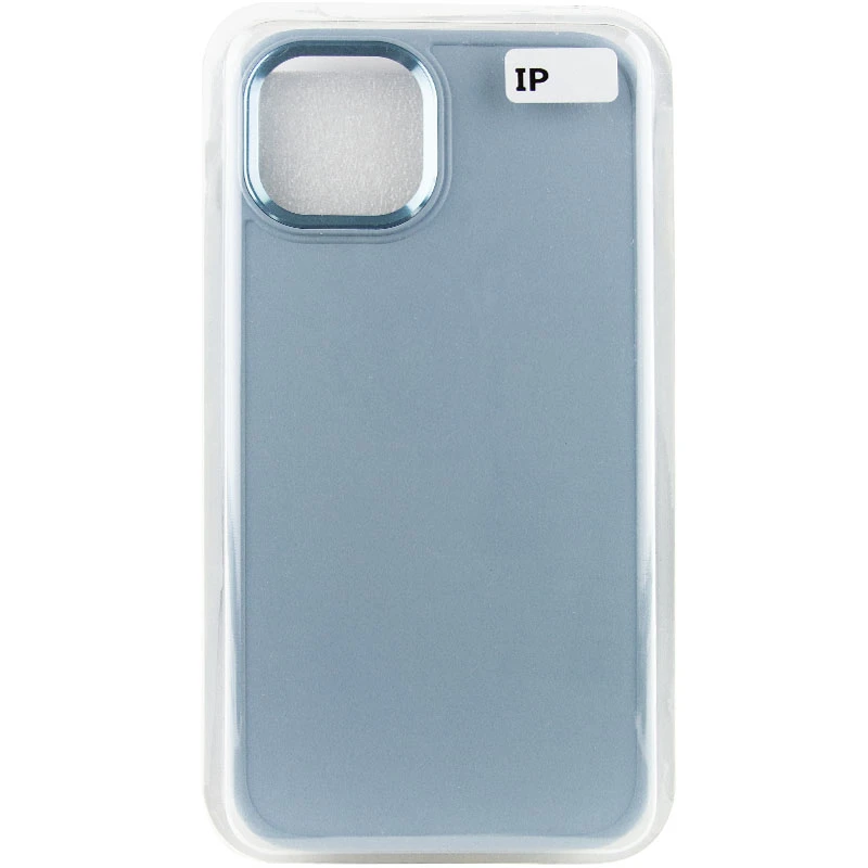 TPU чехол Bonbon Metal Style для Apple iPhone 14 (6.1"), Голубой / Mist blue 5, Силикон, купить оптом с доставкой