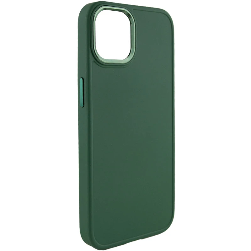TPU чехол Bonbon Metal Style для Apple iPhone 14 (6.1"), Зеленый / Pine green, Силикон, купить оптом с доставкой