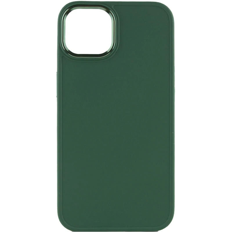 TPU чехол Bonbon Metal Style для Apple iPhone 14 (6.1"), Зеленый / Pine green 1, Силикон, купить оптом с доставкой