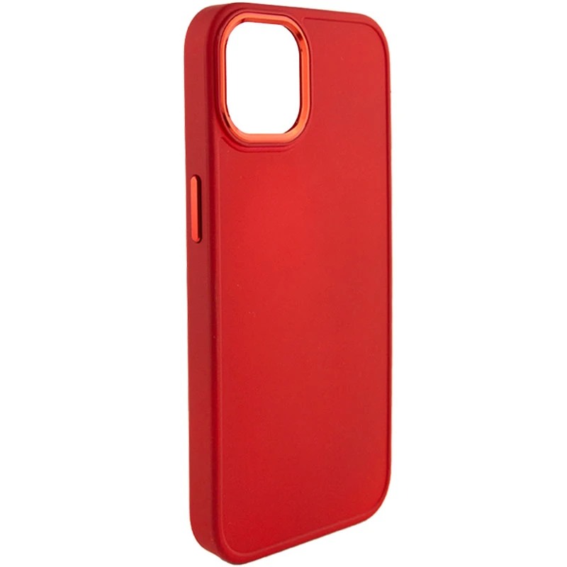 TPU чехол Bonbon Metal Style для Apple iPhone 14 (6.1"), Красный / Red, Силикон, купить оптом с доставкой