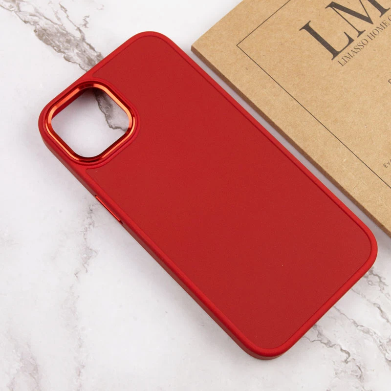 TPU чехол Bonbon Metal Style для Apple iPhone 14 (6.1"), Красный / Red 3, Силикон, купить оптом с доставкой