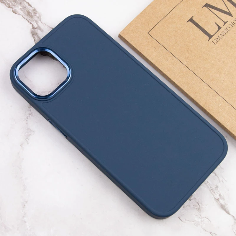 TPU чехол Bonbon Metal Style для Apple iPhone 14 (6.1"), Синий / Cosmos blue 3, Силикон, купить оптом с доставкой