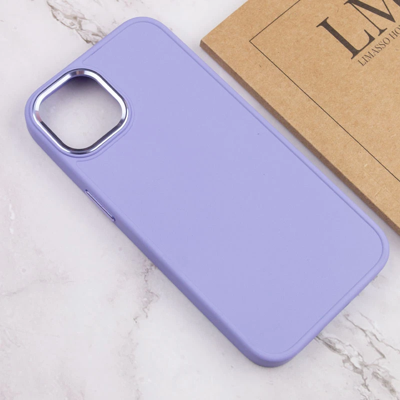 TPU чехол Bonbon Metal Style для Apple iPhone 14 (6.1"), Сиреневый / Dasheen 3, Силикон, купить оптом с доставкой