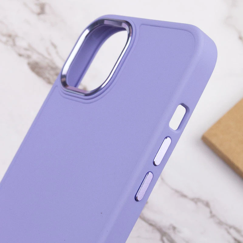 TPU чехол Bonbon Metal Style для Apple iPhone 14 (6.1"), Сиреневый / Dasheen 4, Силикон, купить оптом с доставкой