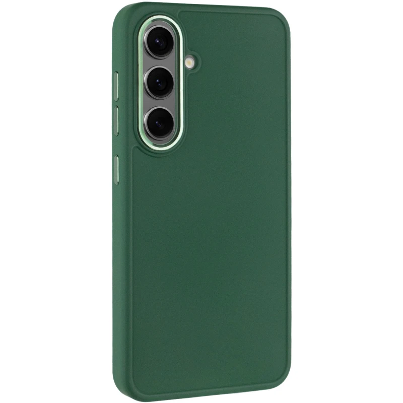 TPU чехол Bonbon Metal Style для Samsung Galaxy S23, Зеленый / Army green, Силикон, купить оптом с доставкой