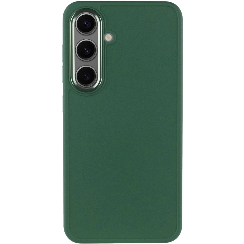 TPU чехол Bonbon Metal Style для Samsung Galaxy S23, Зеленый / Army green 1, Силикон, купить оптом с доставкой