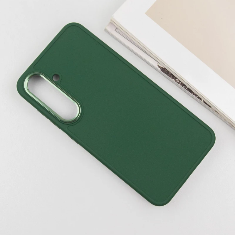 TPU чехол Bonbon Metal Style для Samsung Galaxy S23, Зеленый / Army green 2, Силикон, купить оптом с доставкой