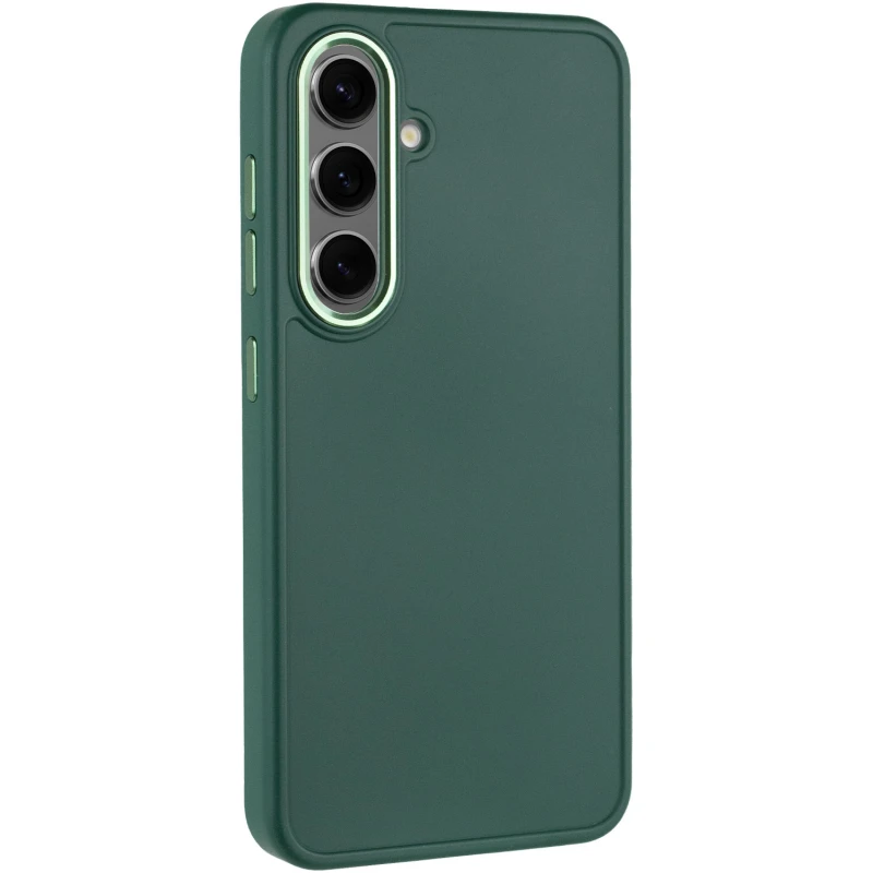 TPU чехол Bonbon Metal Style для Samsung Galaxy S23, Зеленый / Pine green, Силикон, купить оптом с доставкой
