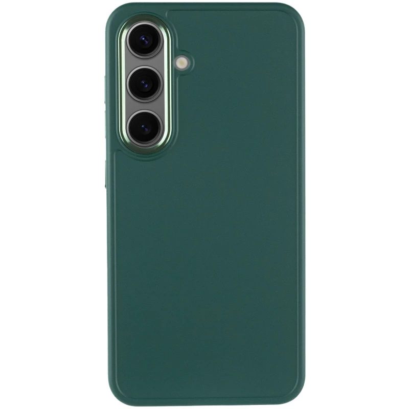 TPU чехол Bonbon Metal Style для Samsung Galaxy S23, Зеленый / Pine green 1, Силикон, купить оптом с доставкой