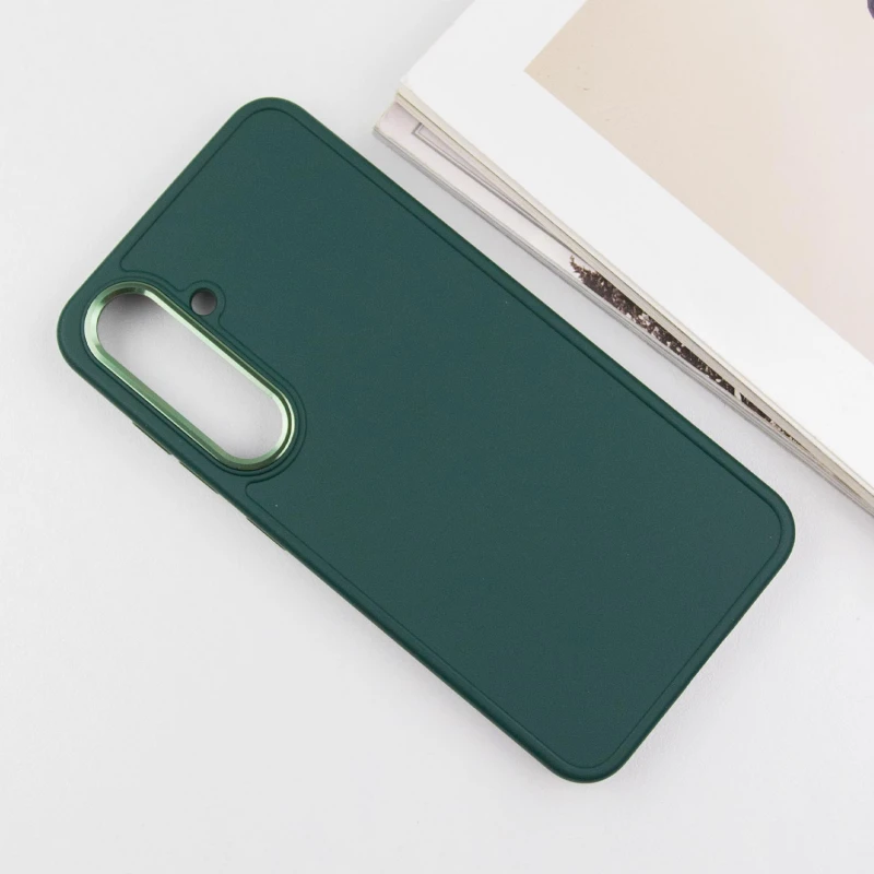 TPU чехол Bonbon Metal Style для Samsung Galaxy S23, Зеленый / Pine green 2, Силикон, купить оптом с доставкой