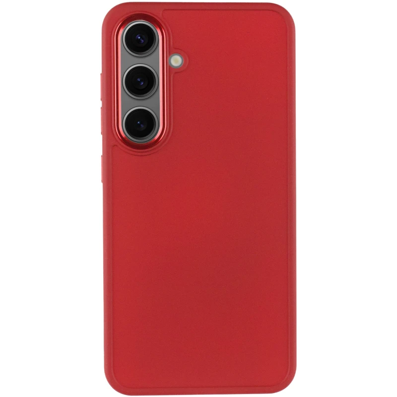 TPU чехол Bonbon Metal Style для Samsung Galaxy S23, Красный / Red 1, Силикон, купить оптом с доставкой