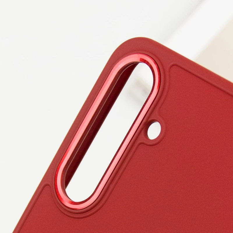 TPU чехол Bonbon Metal Style для Samsung Galaxy S23, Красный / Red 5, Силикон, купить оптом с доставкой