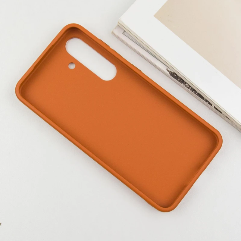 TPU чехол Bonbon Metal Style для Samsung Galaxy S23, Оранжевый / Papaya 3, Силикон, купить оптом с доставкой