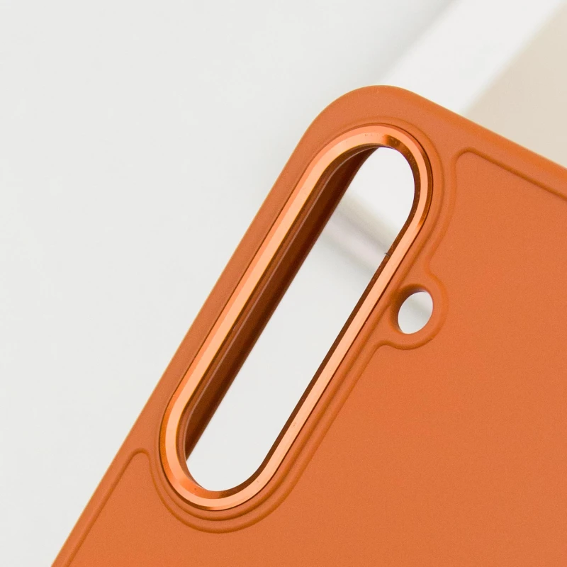 TPU чехол Bonbon Metal Style для Samsung Galaxy S23, Оранжевый / Papaya 5, Силикон, купить оптом с доставкой