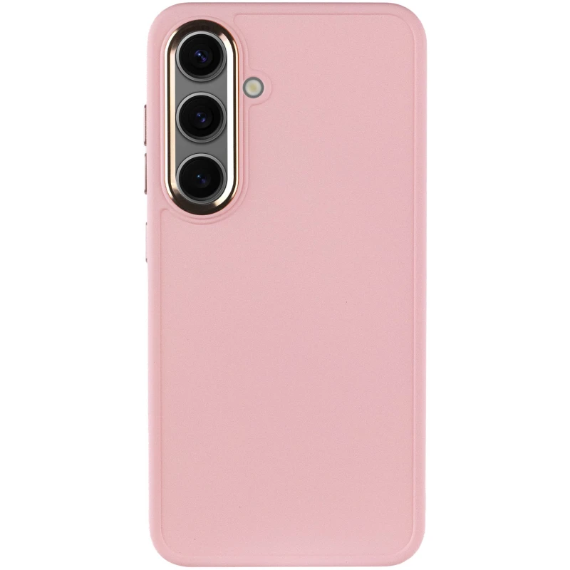 TPU чехол Bonbon Metal Style для Samsung Galaxy S23, Розовый / Light pink 1, Силикон, купить оптом с доставкой