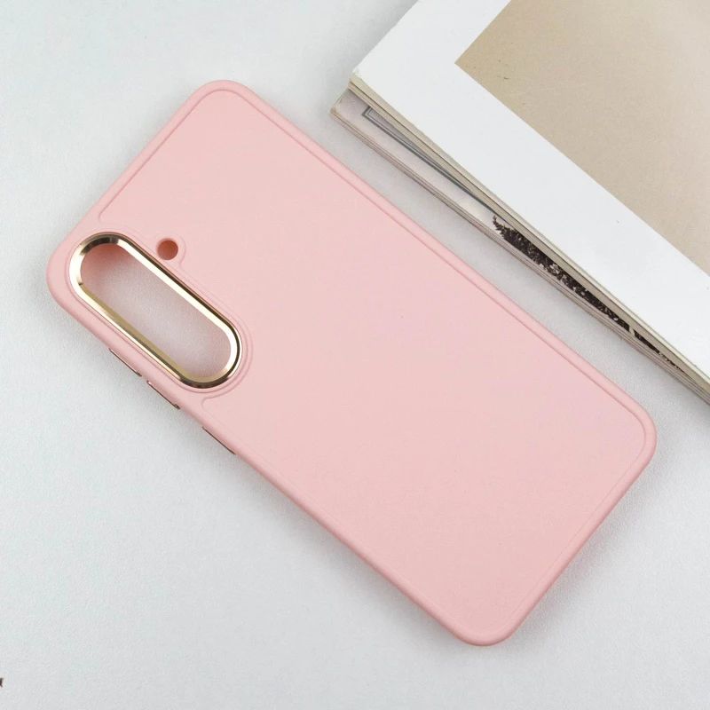 TPU чехол Bonbon Metal Style для Samsung Galaxy S23, Розовый / Light pink 2, Силикон, купить оптом с доставкой