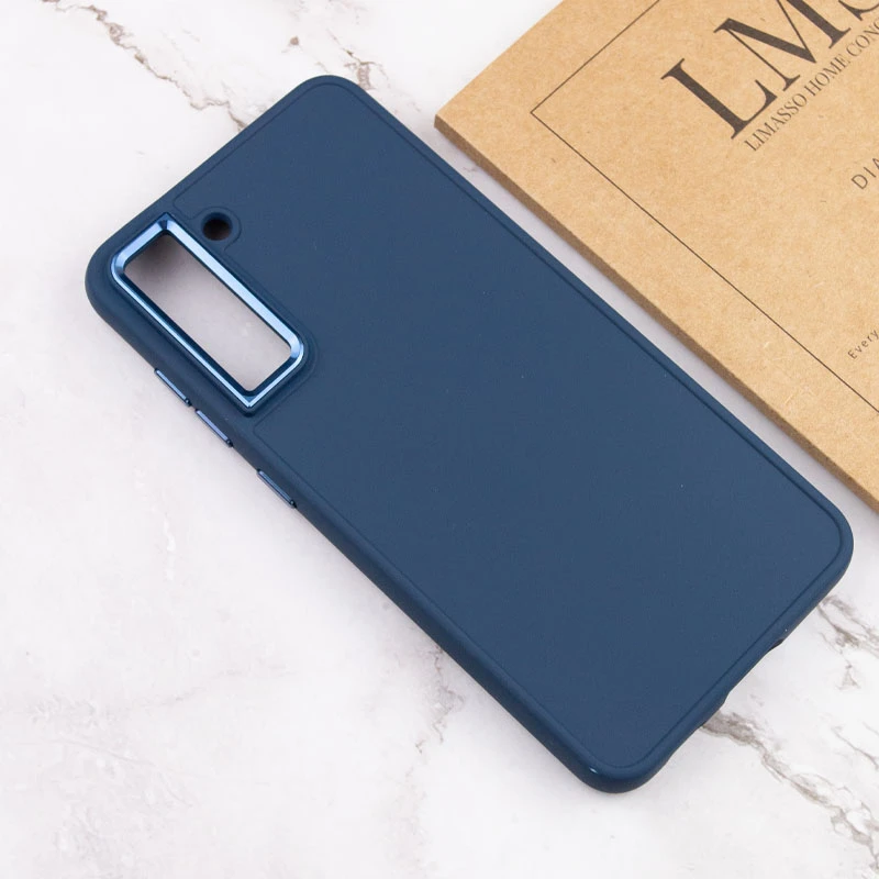 TPU чехол Bonbon Metal Style для Samsung Galaxy S23, Синий / Cosmos blue 3, Силикон, купить оптом с доставкой
