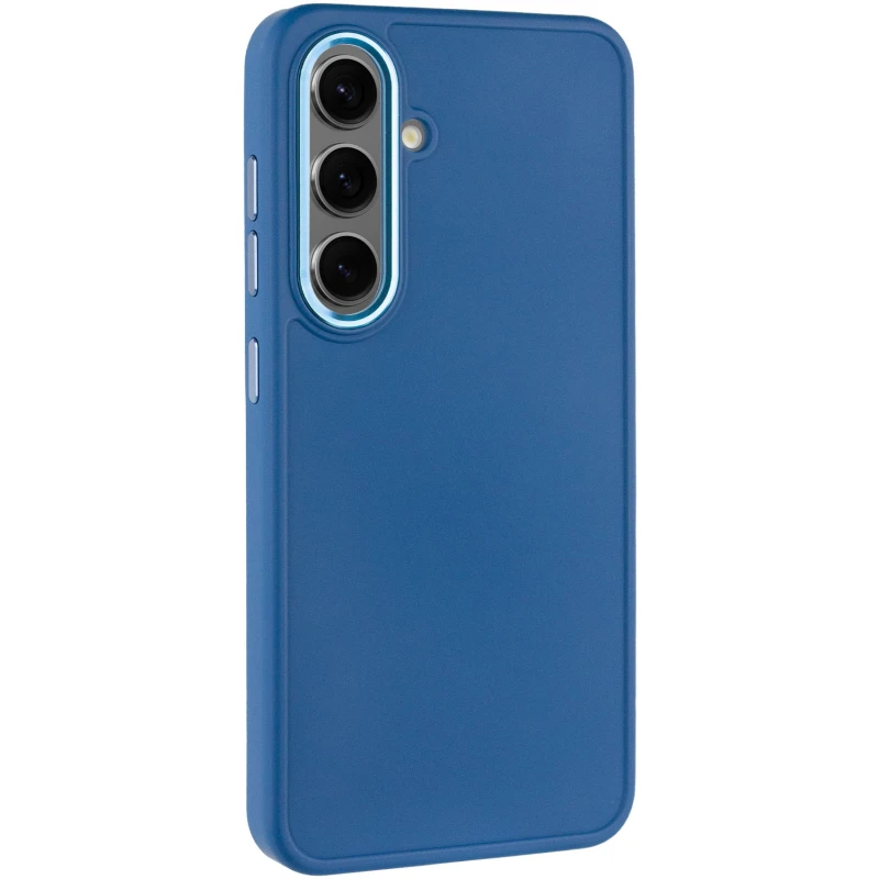 TPU чехол Bonbon Metal Style для Samsung Galaxy S23, Синий / Denim Blue, Силикон, купить оптом с доставкой