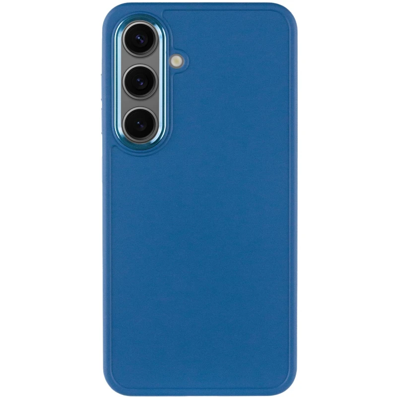 TPU чехол Bonbon Metal Style для Samsung Galaxy S23, Синий / Denim Blue 1, Силикон, купить оптом с доставкой
