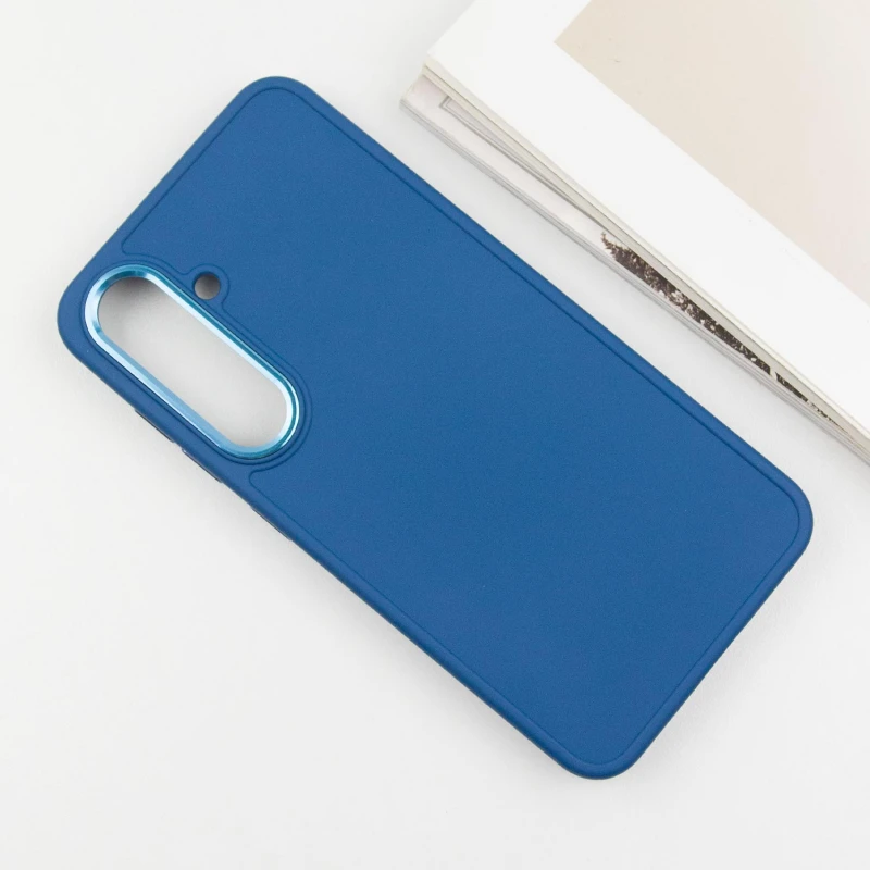 TPU чехол Bonbon Metal Style для Samsung Galaxy S23, Синий / Denim Blue 2, Силикон, купить оптом с доставкой