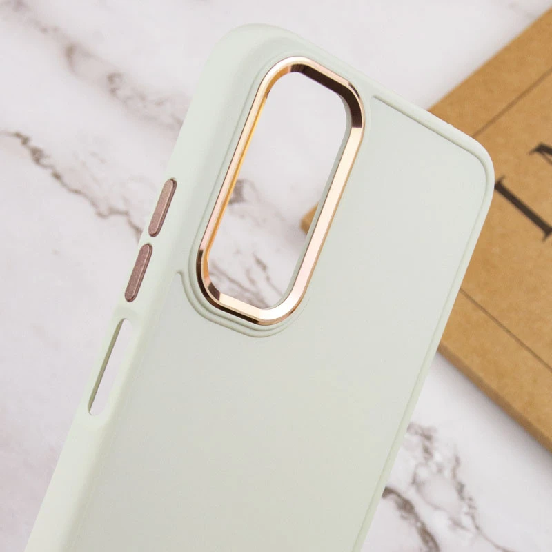TPU чехол Bonbon Metal Style для Samsung Galaxy A14 4G/5G, Белый / White 4, Силикон, купить оптом с доставкой