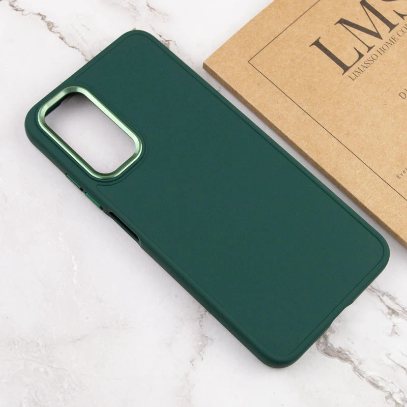 TPU чехол Bonbon Metal Style для Samsung Galaxy A14 4G/5G, Зеленый / Army green 3, Силикон, купить оптом с доставкой