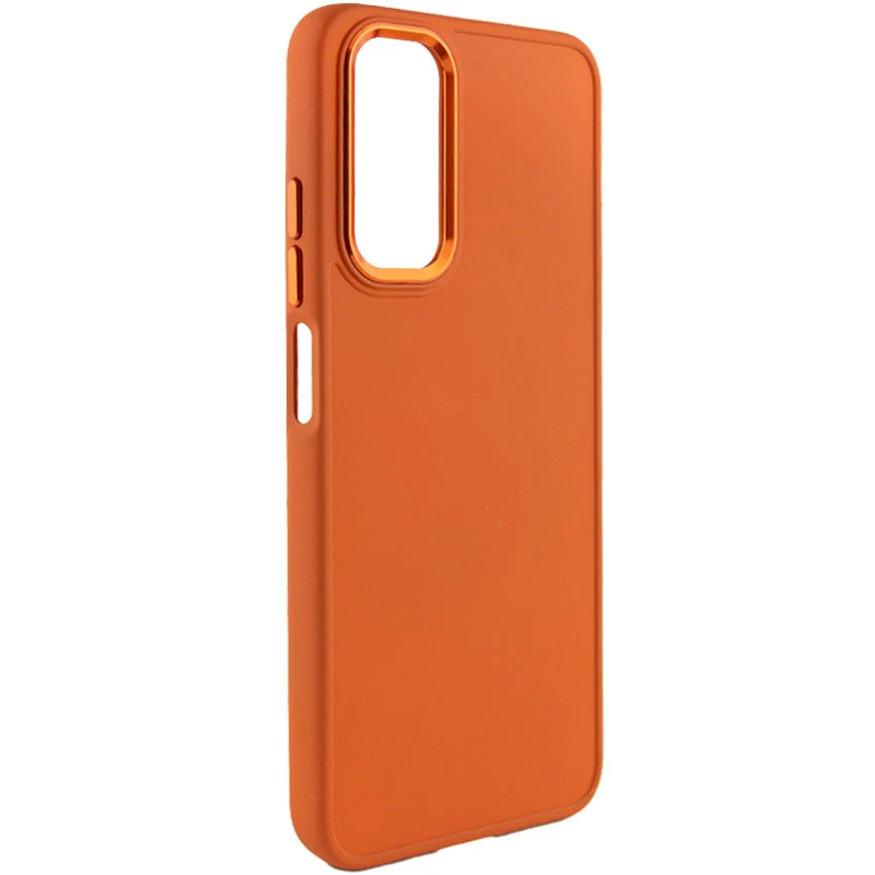 TPU чехол Bonbon Metal Style для Samsung Galaxy A14 4G/5G, Оранжевый / Papaya, Силикон, купить оптом с доставкой