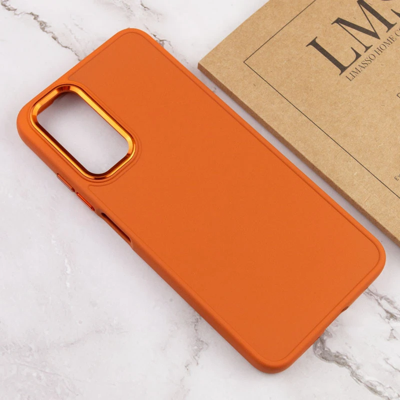 TPU чехол Bonbon Metal Style для Samsung Galaxy A14 4G/5G, Оранжевый / Papaya 3, Силикон, купить оптом с доставкой