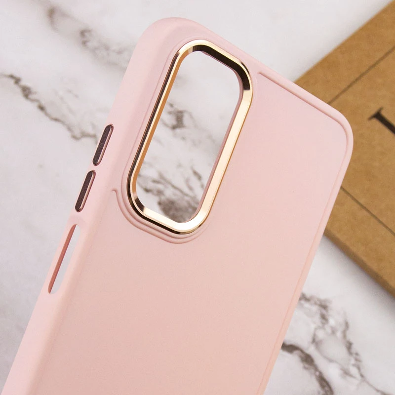 TPU чехол Bonbon Metal Style для Samsung Galaxy A14 4G/5G, Розовый / Light pink 4, Силикон, купить оптом с доставкой