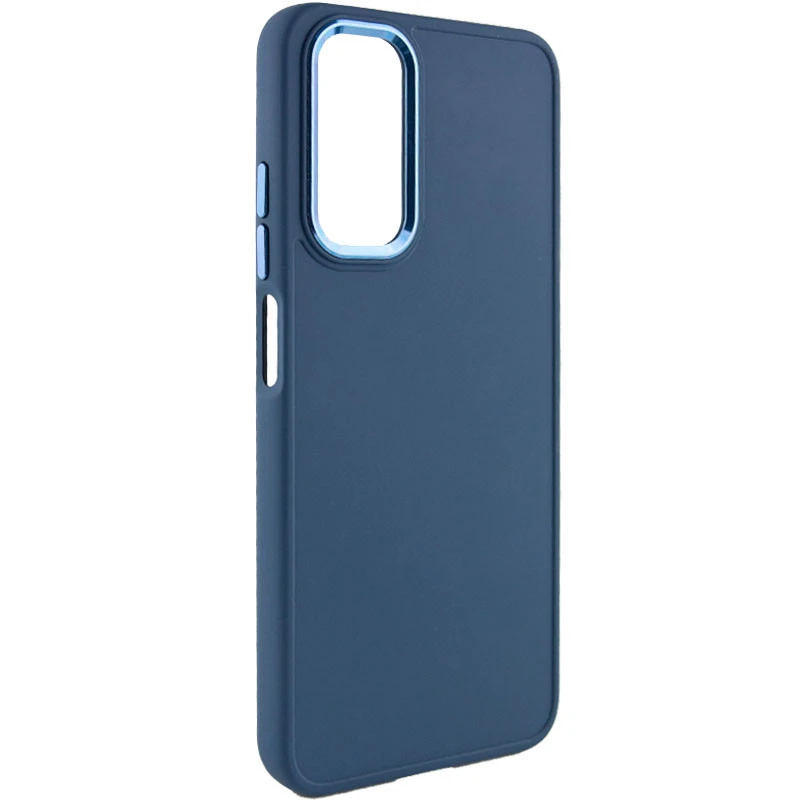 TPU чехол Bonbon Metal Style для Samsung Galaxy A14 4G/5G, Синий / Cosmos blue, Силикон, купить оптом с доставкой